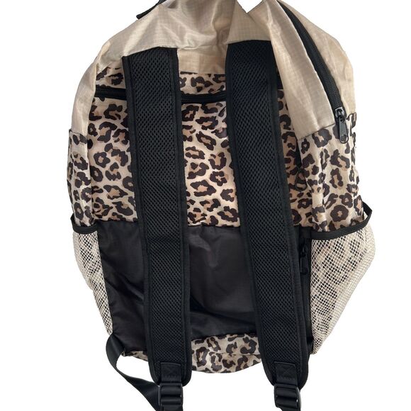 APL Athletic Propulsion Labs All-Purpose Packable Travel Backpack Beige/Cheetah - Picture 2 of 5